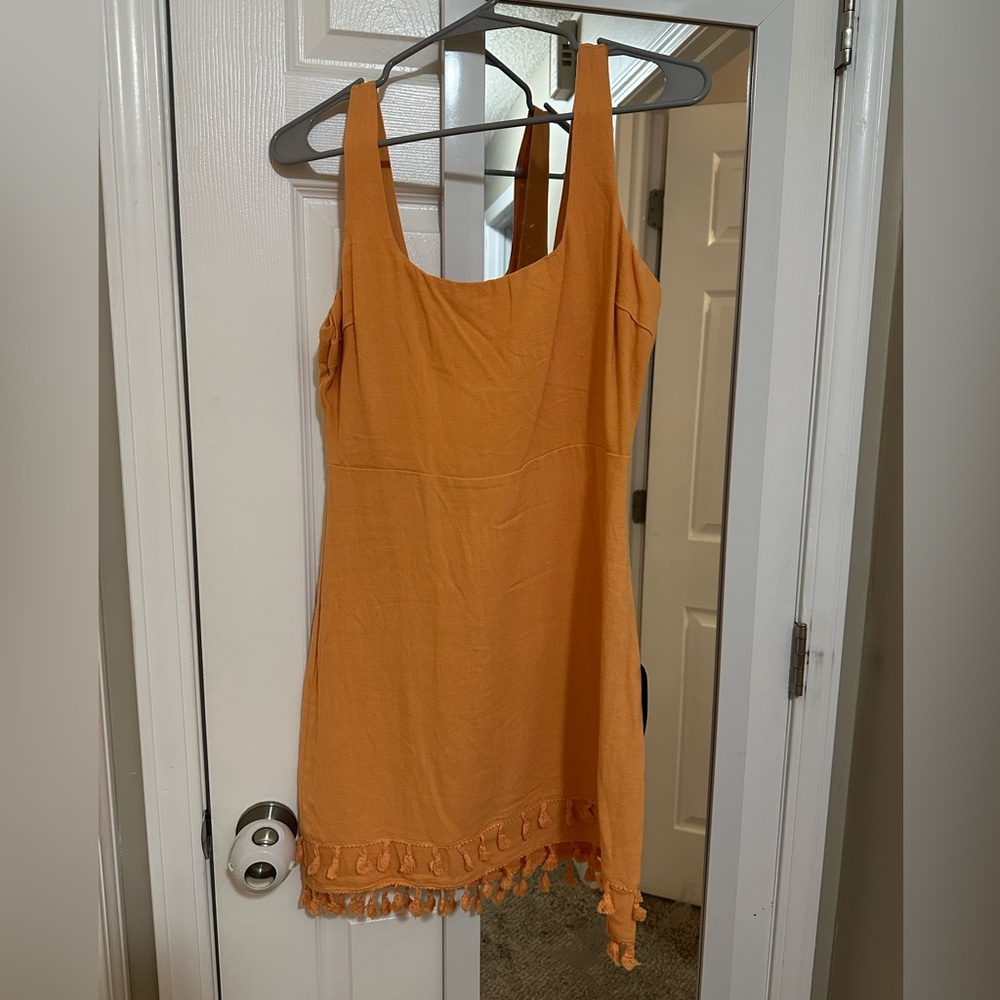 Lulu's Vibrant Orange Dress